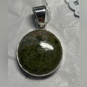 Copper stone pendant